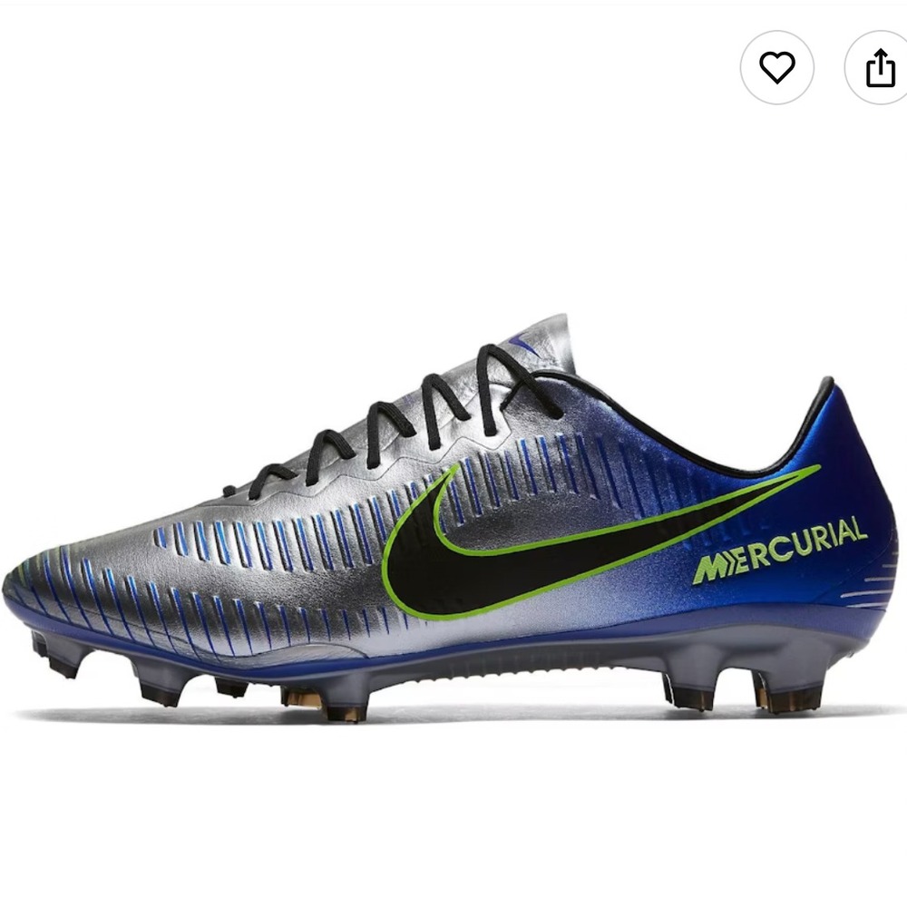 Nike Mercurial Vapor 11 NJR FG Silver Racer Blue Mens 6 Women 7.5 UK 5.5 EU 38.5